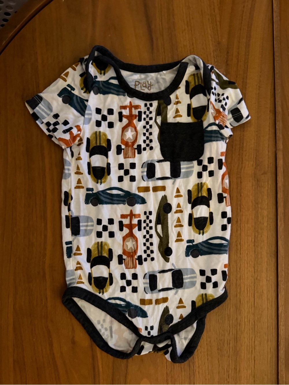 Little Sleepies Racing Cars Short Sleeve One-Piece 12-18 months